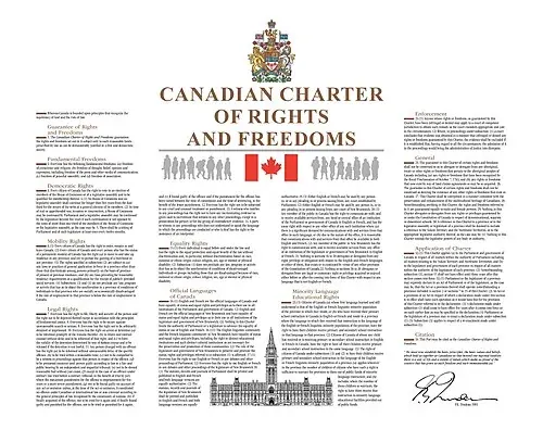La Charte canadienne des droits et libertés, version anglaise