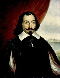 Imagined portrait of Samuel de Champlain by Théophile Hamel